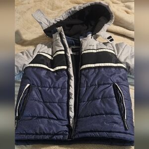 LONDON FOG PUFFY COAT w/detachable hood 6/7